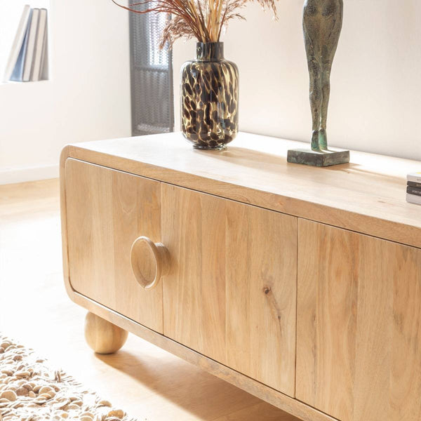 Horta mango wood TV cabinet