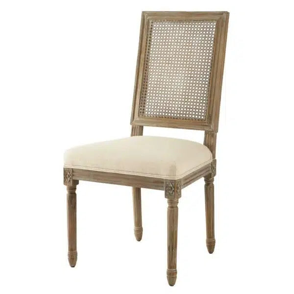 Bella Rectangular Canning Solid Wood Chair