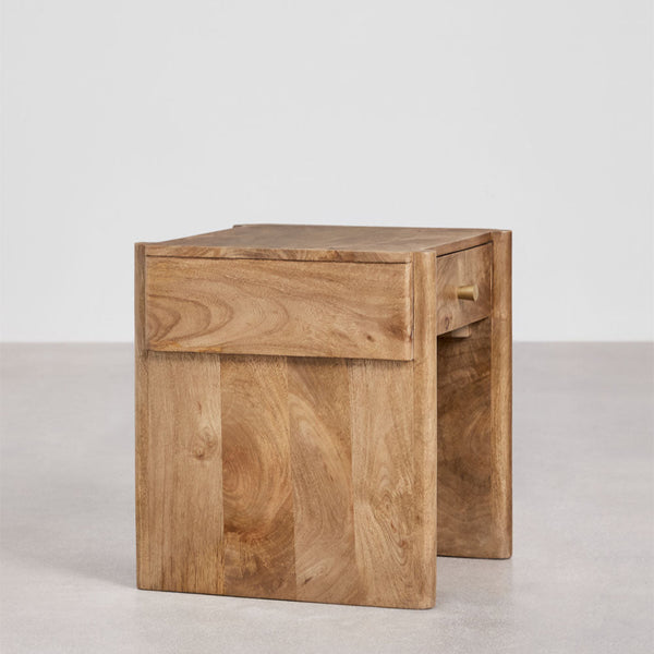 Antonela mango wood bedside table 45x45 cm
