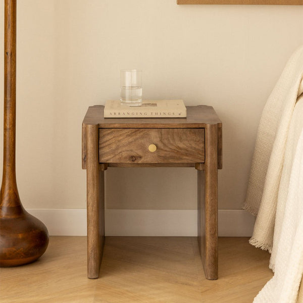 Antonela mango wood bedside table 45x45 cm