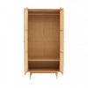 Bombong - Armoire 2 portes en bois et cannage