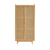 Bombong - Armoire 2 portes en bois et cannage