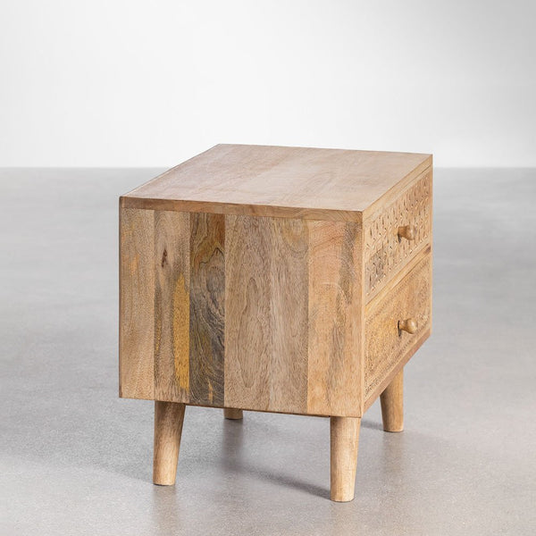 Atsana mango wood bedside table