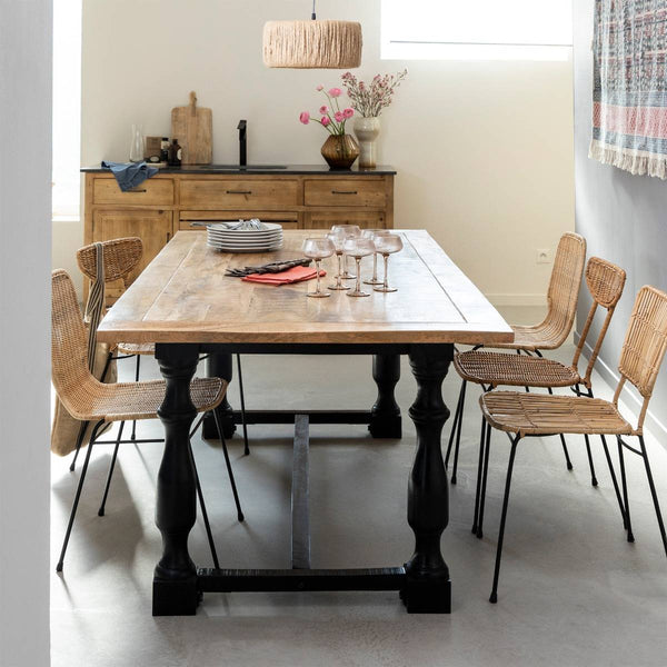 Sylvia mango wood dining table
