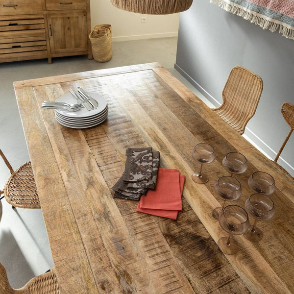 Sylvia mango wood dining table