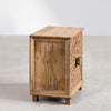 Wiluna mango wood bedside table with drawers