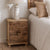 Wiluna mango wood bedside table with drawers