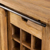 Cabinet with Wine Rack for 18 Bottles in Mango Wood Uain