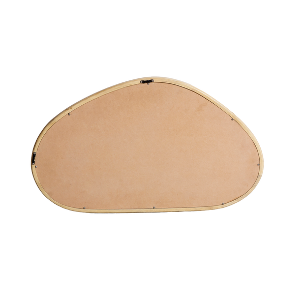 Marley Light Mango Wood Abstract Mirror