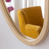 Marley Light Mango Wood Abstract Mirror