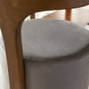 Small gray armchair in Adonis mango wood