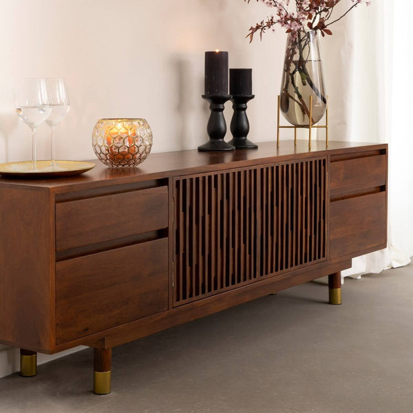 Xabi mango wood TV cabinet