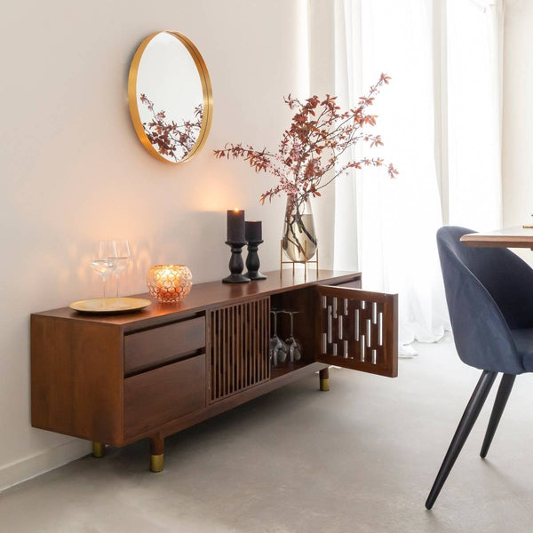 Xabi mango wood TV cabinet