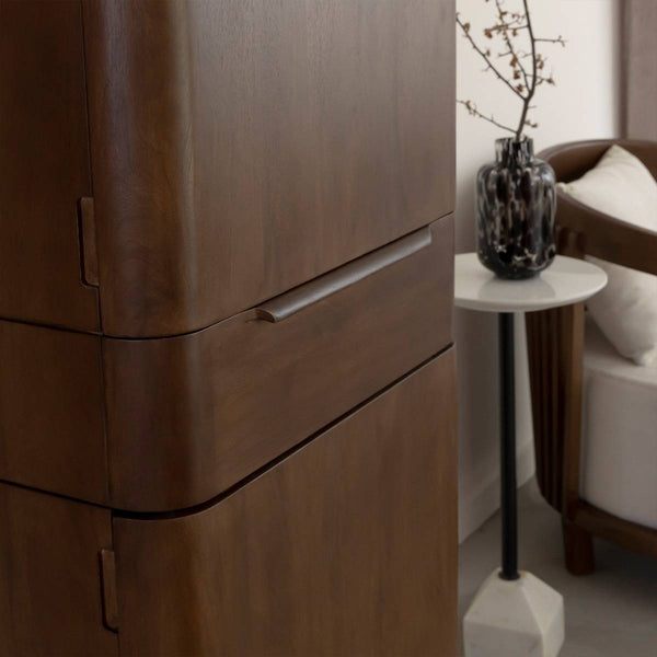 Alena dark mango wood cabinet