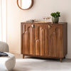 Elio mango wood bar cabinet