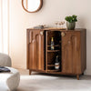 Elio mango wood bar cabinet