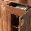 Elio mango wood bar cabinet