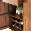 Elio mango wood bar cabinet