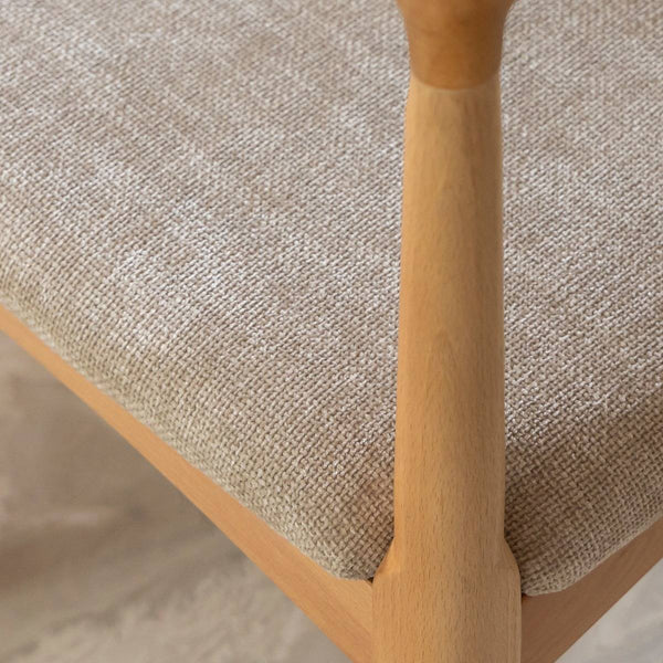 Aline light beech wood chair (set of 2)