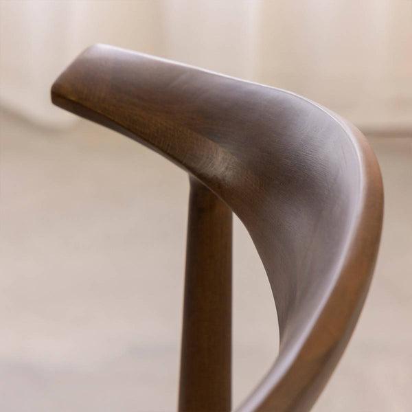 Aline dark beech wood chair (set of 2)