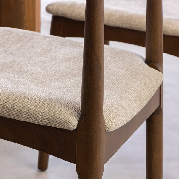 Aline dark beech wood chair (set of 2)