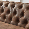 Capri Leather Chesterfield Three Seater Sofa