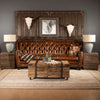Eva Leather Chesterfield Three Seater Sofa