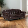Volta Leather Chesterfield Three Seater Sofa