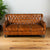 Roslin Leather Chesterfield Three Seater Sofa