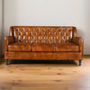 Roslin Leather Chesterfield Three Seater Sofa