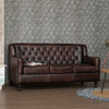 Brooklyn Leather Chesterfield Three Seater Sofa