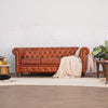 Jean Leather Chesterfield Three Seater Sofa
