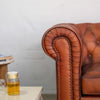 Jean Leather Chesterfield Three Seater Sofa