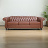 Talia Leather Chesterfield Three Seater Sofa