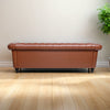 Talia Leather Chesterfield Three Seater Sofa