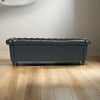 Jenny Leather Chesterfield Three Seater Sofa