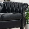 Jenny Leather Chesterfield Three Seater Sofa