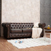 Adela Leather Chesterfield Three Seater Sofa