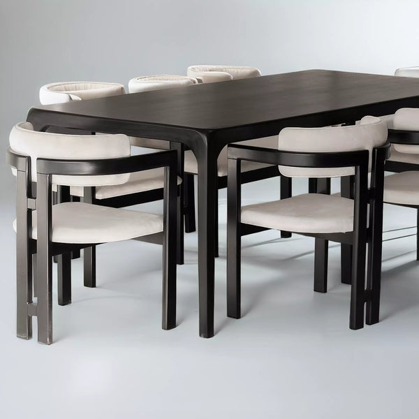 Astra Black 6 Seater Dining Set