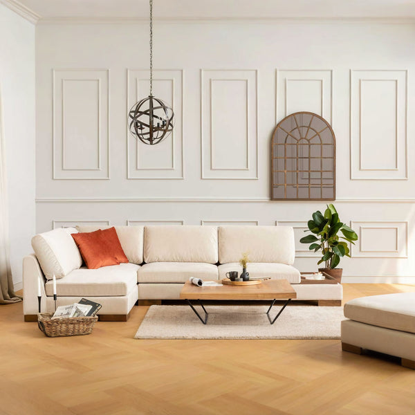 Blanco Fabric L-Shaped Sofa