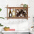 Gabrijela Hanging Wine Bottle Rack in Brown