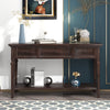 Omeara 50" Console Table,entryway table,Sofa Table with three top drawers