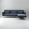Claudia Fabric L-Shaped Sofa