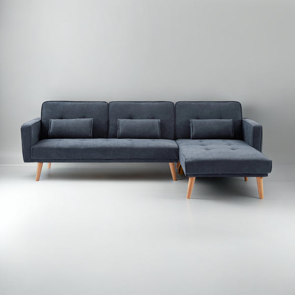 Claudia Fabric L-Shaped Sofa
