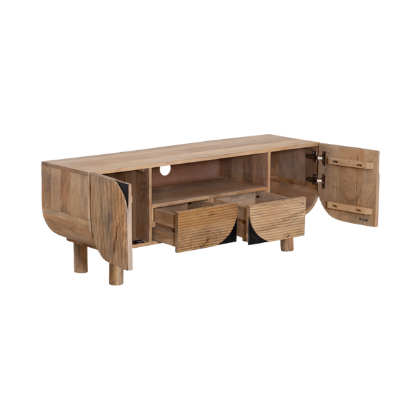 Loëvan mango wood TV cabinet