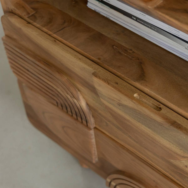 Tilio acacia wood cabinet