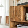 Tilio acacia wood cabinet