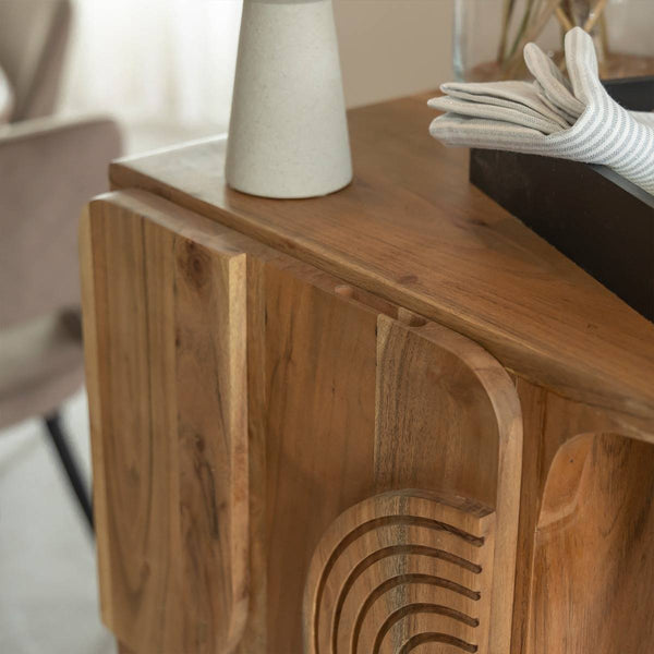 Tilio acacia wood cabinet