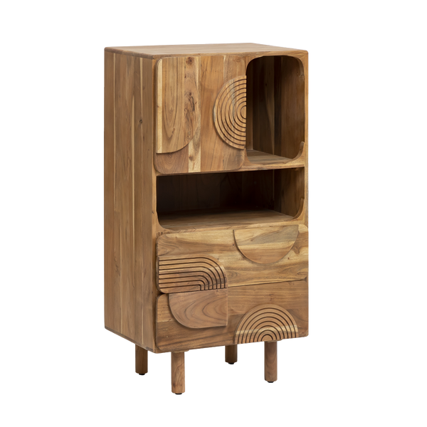 Tilio acacia wood cabinet