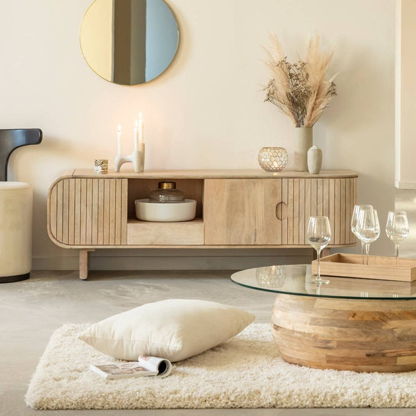 Yoni Mango Wood TV Stand